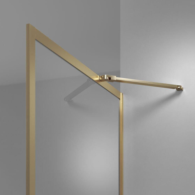 Sealskin Contour Inloopdouche type A3 88x200cm 6mm helder veiligheidsglas met antikalklaag Goud geborsteld