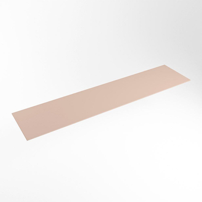 Mondiaz TOP 30 Topblad - 180x30x0.9cm - geschikt voor afdekplaat - Solid surface - Rosee