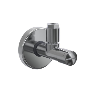 Xenz Pure stopkraan rond chroom Hoogglans