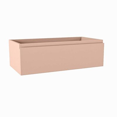 Mondiaz FOGE wastafelonderkast - 80x41x25cm - 1 lade - uitsparing midden - softclose - Rosee