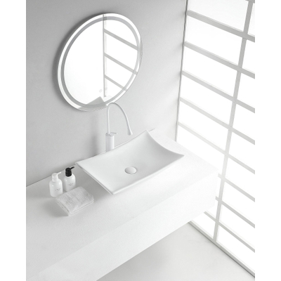 Wiesbaden Scala opbouw wastafel 56x37x10.5cm wit