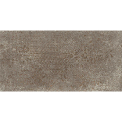 Atlas Concorde Solution wand- en vloertegel - 59.5x119.5cm - 8mm - gerectificeerd - Betonlook - Bruin/ Grijs