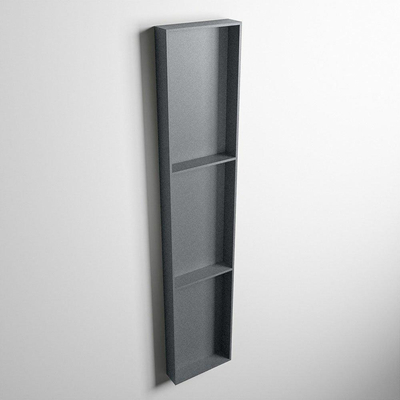 MONDIAZ EASY Nis - 149.5x29.5cm - geschikt voor in- of opbouw - 3 vakken - kleur Plata | Plata