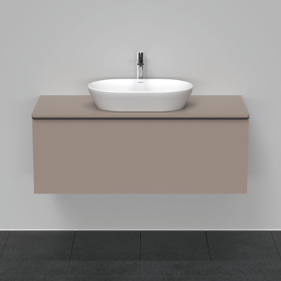 Duravit D-Neo wastafelonderkast 120x45.9x55cm 1 lade Basalt Mat