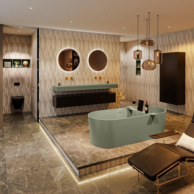 MONDIAZ NOBLE Vrijstaand bad - 180x75cm - Army