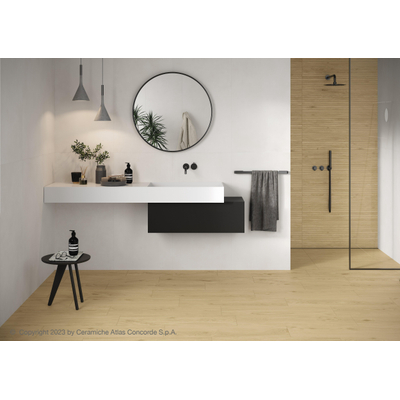 Atlas Concorde Solution Would Vloer- en wandtegel - 22,5x90cm - 8mm - gerectificeerd - (Bruin)