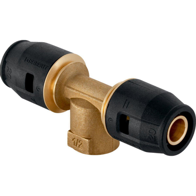 Geberit Push Fit Overgangs T stuk binnendraad 25x3/4 x20mm