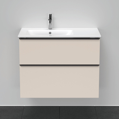 Duravit D-Neo wastafelonderkast 81x62.5x46.2cm 1 lade Taupe Mat