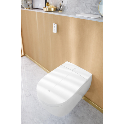 Villeroy & Boch Viclean douchewc I100 Directflush met afstandsbediening 38.5x59.5x40cm ceramic+ antibacterieel wit