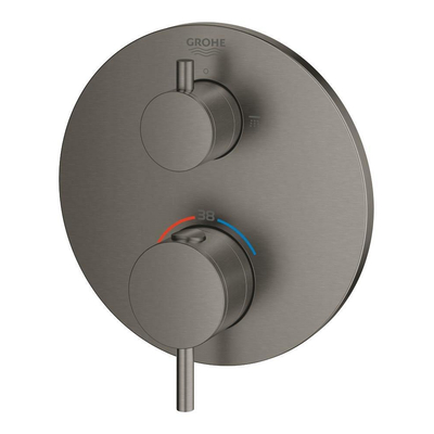 GROHE Atrio inbouw mengkraan thermostatisch met omstel brushed hard graphite