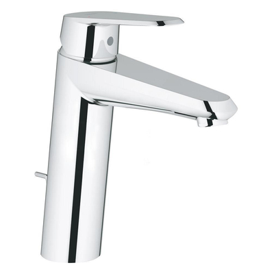 GROHE Eurodisc Cosmopolitan waterbesparende wastafelkraan medium met waste 35mm met temperatuurbegrenzer chroom