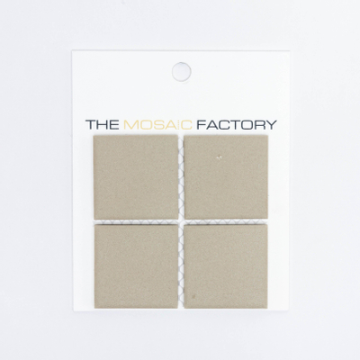 SAMPLE The Mosaic Factory London mozaïektegel 4.8x4.8x0.6cm voor vloer voor binnen en buiten vierkant Keramiek Grijs