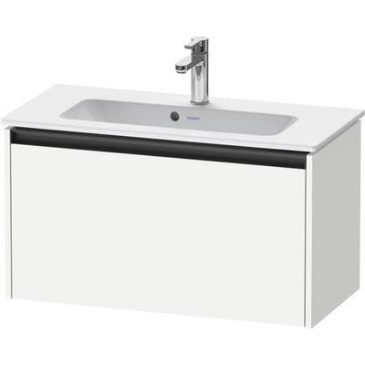 Duravit Ketho 2 wastafelonderbouwkast met 1 lade 68x39x44cm met greep antraciet wit mat