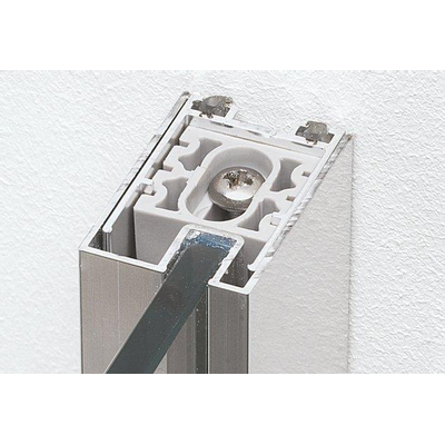 Crosswater Clear 6 vouwdeur - 76x195cm - 6mm - veiligheidsglas - zilver aluminium