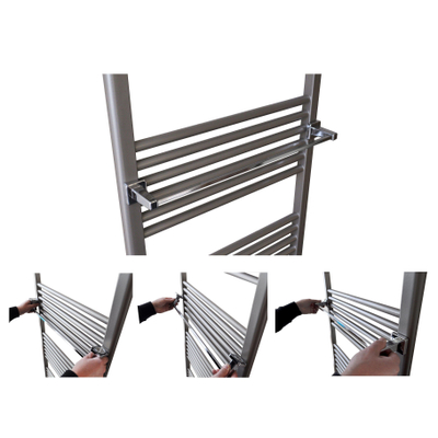 Sanicare magnetische handdoekhouder met ronde voetjes Wit OUTLETSTORE