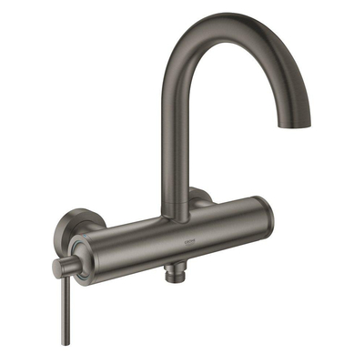 GROHE Atrio badkraan met omstel en koppelingen brushed hard graphite