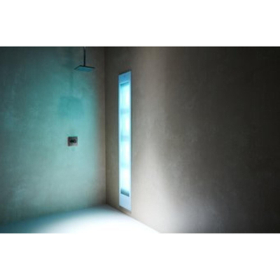 Sunshower Deluxe White - 32x187x16cm - UV- en infrarood - inbouw - full body - 2000watt - aluminium wit