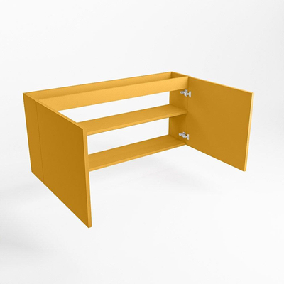 Mondiaz FOWY fonteinonderkast - 110x22x50cm - 2 deuren - push to open - softclose - Ocher