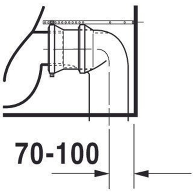 Duravit Starck 2 duobloccloset 37x63 cm wondergliss wit