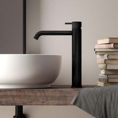 Hotbath Cobber X hoge wastafelmengkraan zonder waste mat zwart SHOWROOMMODEL