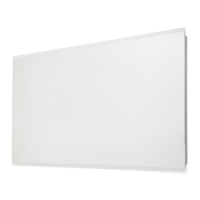 Saniclass Twinlight spiegel 120x70cm met verlichting rechthoek Zilver