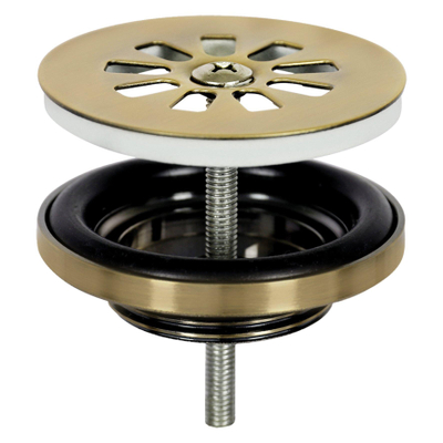 Differnz Helios fonteinset - 37.5x18.5x9.5cm - Rechthoek - 1 kraangat - Gebogen matte gouden kraan - Mineraalsteen Marmer