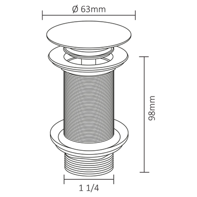 Differnz Kraan Koud/warm hoog gebogen kraan Gunmetal