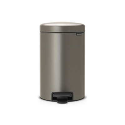 Brabantia NewIcon Pedaalemmer - 12 liter - kunststof binnenemmer - platinum