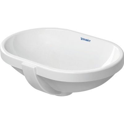 Duravit Foster onderbouwwastafel met overloop 42.8x28cm met Wondergliss wit