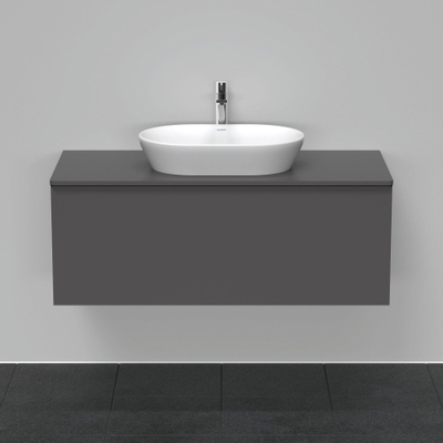 Duravit D-Neo wastafelonderkast 120x45.9x55cm 1 lade Grafiet Mat