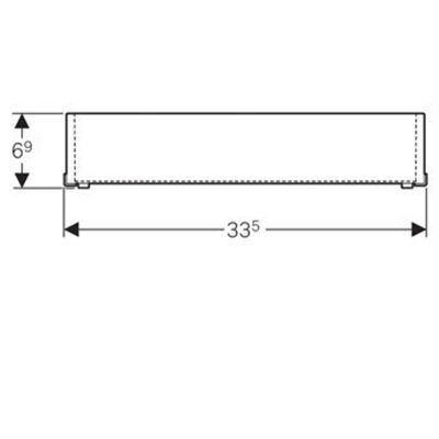 Sphinx Acanto lade indeler 33.3x6.9x15cm eiken decor