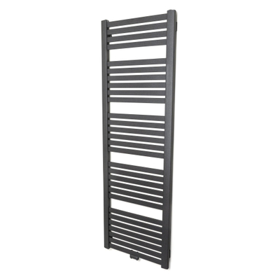 HR badmeubelen Base Designradiator - 56.5x6.6x172.5cm - middenaansluiting - 817 Watt - dark graphit matt