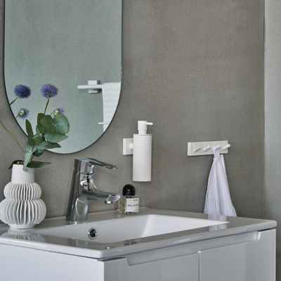 Smedbo House Handdoekhaak - 18x4cm - 4 haken - mat wit