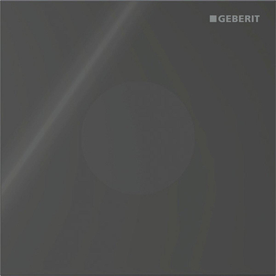 Geberit type 40 urinioir bedieningsplaat - batterij - rond - rond - zwart
