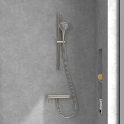 Villeroy & Boch Dawn Eengreeps douchekraan - Matt Brushed Nickel (RVS)