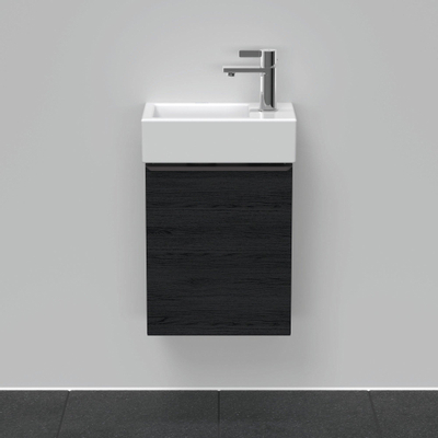 Duravit D-Neo wastafelonderkast 36.4x44x22.2cm Rechtsdraaiend 1 deur Eiken (zwart) Mat