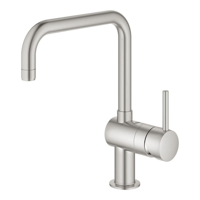 GROHE Minta Keukenkraan - hoog - draaibare uitloop - supersteel geborsteld