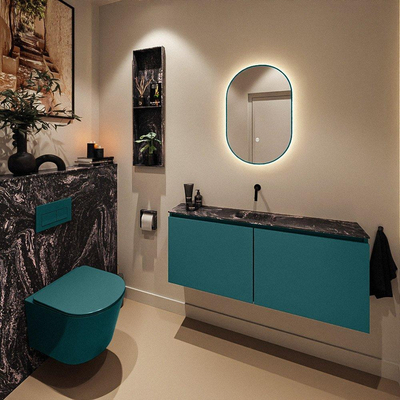 MONDIAZ TURE-DLUX 120cm toiletmeubel Smag. EDEN wastafel Lava positie midden. Zonder kraangat.