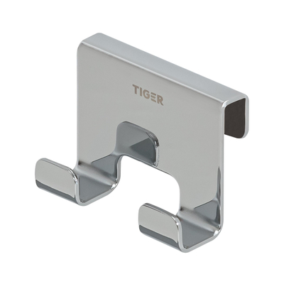 Tiger Caddy Handdoekhaak - voor glaswand - 6-8mm - Chroom