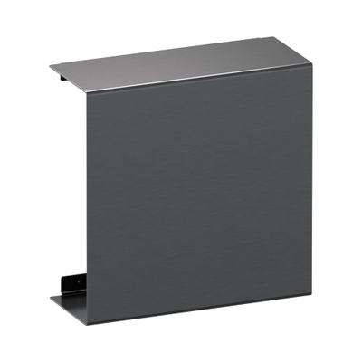 Brauer opbouwnis - 25x25cm - Gunmetal geborsteld