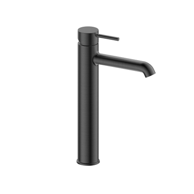 Adema Calypte verhoogde wastafelkraan H33.1cm opbouw Gunmetal OUTLETSTORE