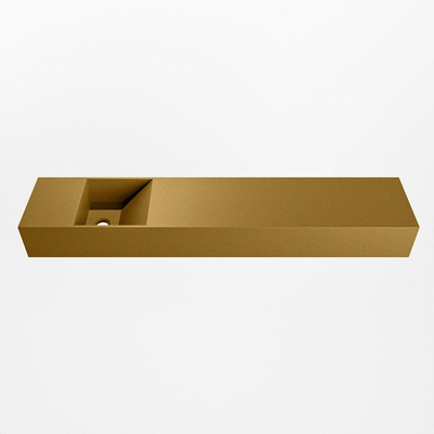 Mondiaz TYNE Fontein - 110x23x12cm - wasbak Links - zonder kraangaten - solid surface - Oro