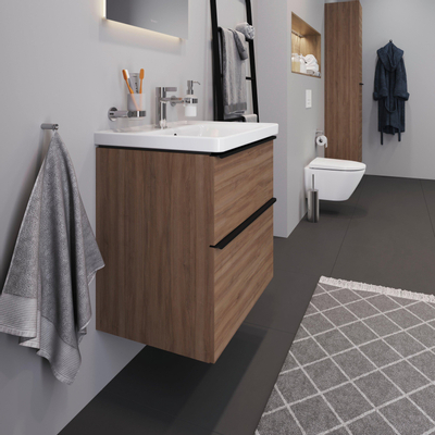 Duravit D-Neo meubelset m. wastafelonderbouwkast m. 2 laden m. softclose 65x20x48cm incl. wastafel wit mat