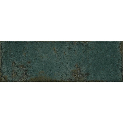 SAMPLE Colorker Enjoy Decor-strip - 10x30cm - 8mm - gerectificeerd - Porcellanato - Emerald (Groen)