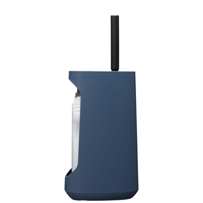 Tiger Tess Toiletborstelhouder met opbergfunctie vrijstaand en Swoop® borstel flexibel Blauw Zwart