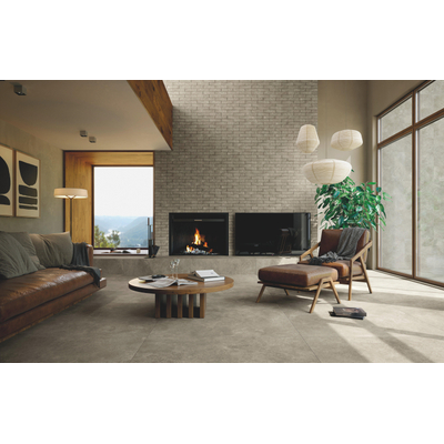 Fap Ceramiche Nobu wand- en vloertegel - 120x120cm - gerectificeerd - Natuursteen look - Grey mat (grijs)