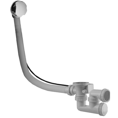 Riko Rezo badafvoer met overloop verlengd 70 mm chroom