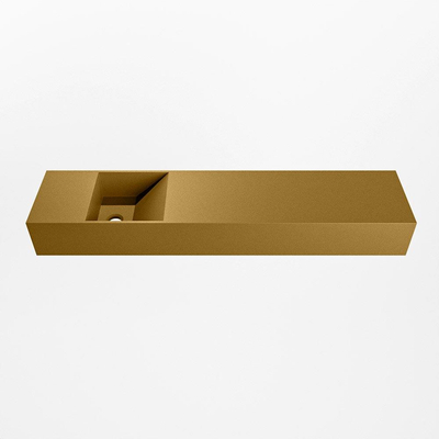 Mondiaz TYNE Fontein - 100x23x12cm - wasbak Links - zonder kraangaten - solid surface - Oro