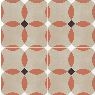 Marazzi DSegni Colore Decortegel 20x20cm 10mm R9 porcellanato Midnight/Tangerine