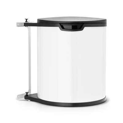 Brabantia Built-in Bin Inbouwemmer - 15 liter - kunststof binnenemmer - wit/black